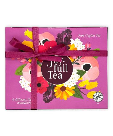 Exquisite Tea Gift Box - Fine Black & Green Tea Selection - 12 Premium Blends in 24g Joyful Tea Pack - Buy Online on GoSupps.com