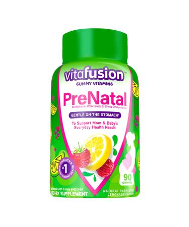 Pre-Seed Fertility Lubricant and vitafusion 90 Count Prenatal Gummy Vitamins with Folate DHA and Essential Nutrients for Pregnancy Health