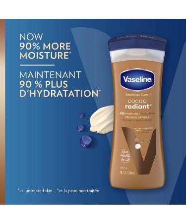 Vaseline Intensive Care Cocoa Radiant Body Lotion for dry skin with 48H moisture + ultra hydrating lipids 295 ml Cocoa Butter - Buy Online on GoSupps.com