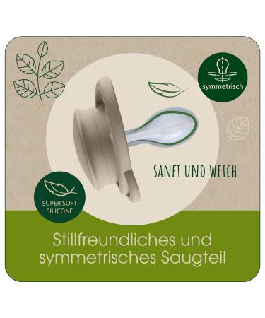 Nip Schnuller My Butterfly Green Special Edition | Sustainable Silicone Pacifier Size 2 (5-18 Months) | Quiet-Friendly & Jaw-Friendly for Babies - Buy Online on GoSupps.com