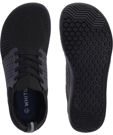 WHITIN Women's Wide Minimalist Barefoot Shoes 10 Wide W85 - All Black - Buy Online on GoSupps.com