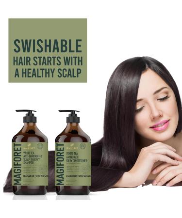 Anti-Dandruff Shampoo & Conditioner Set - 500ml | Soothe Dry Flaky Scalps & Clear Flakes International Shipping Available - Buy Online on GoSupps.com