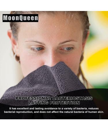 Microfiber Facial Cloths 12-Pack - Fast Drying Soft Makeup Remover Washcloths - Grey 12x12 Inches - Buy Online on GoSupps.com