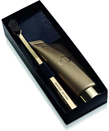 Swiss Smile dOr Set: Premium Toothpaste & Toothbrush (75ml) - Elevate Your Oral Care | International Shipping Available - Buy Online on GoSupps.com