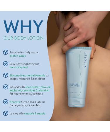 SEACRET Body Lotion - Moisturizer for Dry Skin with Dead Sea Minerals & Green Tea Scent | 6.8 FL.OZ - International Shipping Available - Buy Online on GoSupps.com