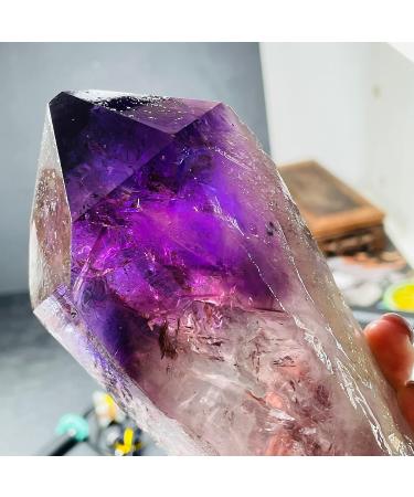 Specimen Natural Amethyst Quartz Cluster Crystal Specimen Scepter Power Gem Reiki Crystal Stone - Buy Online on GoSupps.com