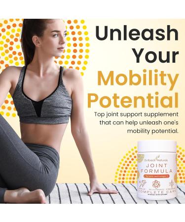Outback Naturals Enhanced Joint Relief Formula - Collagen Turmeric Vitamin C Magnesium for Knee Hip Bone Muscle Tendon & Carpal Tunnel Mobility - Daily Vitamins for Joint Health 60 Capsules - Buy Online on GoSupps.com