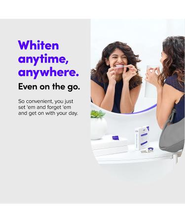 SmileDirectClub Fast Dissolving Teeth Whitening Strips - 32 Count - Professional Strength Hydrogen Peroxide - 2X Faster, 2X Whiter Results - Pain Free and Enamel Safe - Buy Online on GoSupps.com