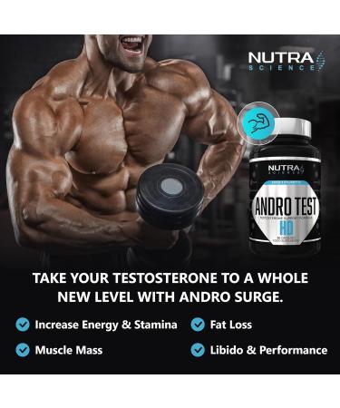 Andro Test #1 Testosterone Booster for Men | Muscle Growth & Libido Enhancement | 90 Vegan Capsules - Buy Online on GoSupps.com