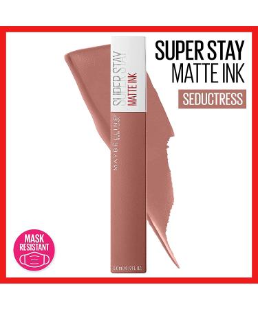 Maybelline SuperStay Matte Ink Liquid Lipstick - Seductress 0.17 Fl Oz | Long-Lasting Wear - Buy Online on GoSupps.com