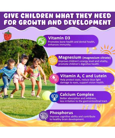 2 Pack Omega 3 Gummies + 1 Pack Kid Calcium Gummies 300mg Calcium Citrate + Vitamin D3 K2 MK-7 - Buy Online on GoSupps.com