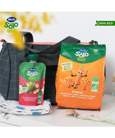 Hero Solo BIO - Snack Carotte et Mais Biologiques - pour B b s Des 10 Mois - non Frits 100% Naturels Sans Gluten ni Conservateurs ni Colorants et Sans sel Ajout - Lot de 6 X 40 g Carotte 240 g - Buy Online on GoSupps.com