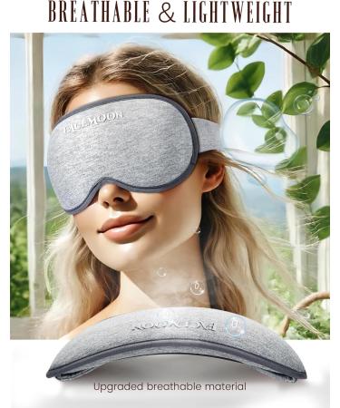 Sleep Mask 100% Light Blocking - 3D Contoured Eye Mask for Travel Yoga & Sleep - Ultra Soft Adjustable with Earplugs & Pouch - Ideal for Men & Women - Buy Online on GoSupps.com