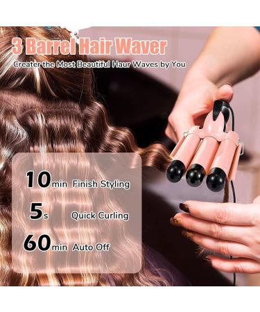 5-in-1 Curling Wand Iron Set with Interchangeable Ceramic Coating Barrels - LCD Display for Different Size Curls and Waves - Buy Online on GoSupps.com