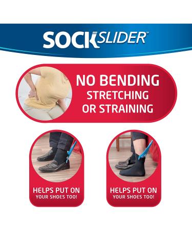 Allstar Innovations Sock Slider Kit & Shoe Horn | Easy On/Off, Pain-Free Solution | As Seen on TV - Buy Online on GoSupps.com