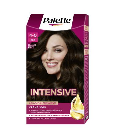 Schwarzkopf - Palette - Coloration Permanente Cheveux - Cr me Soin - Couvre 100% des Cheveux Blancs - Tenue 8 semaines - Chatain Fonc 800