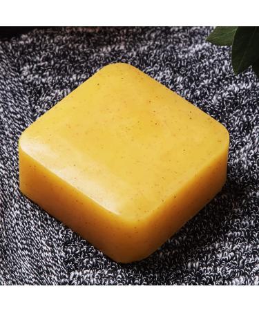 Wild Orange Walnut Beard Soap - Natural Beard Wash & Shampoo - Exfoliating Scrub for Men - Shea Butter & Coconut Oil - 1 Bar - Father's Day Gift - Buy Online on GoSupps.com