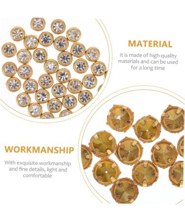 COHEALI 150 Pcs Four Claw Drill Nail Brass Fittings Leather Studs -jaw Iv Diy Cloth Material Degreasing Shoe Goldenx3pcs 0.6X0.6CMx3pcs - Buy Online on GoSupps.com