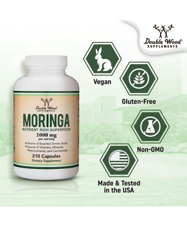 Organic Moringa Lactation Supplement - Boost Breast Milk Supply with Superfood Support | Double Wood Supplements - Buy Online on GoSupps.com