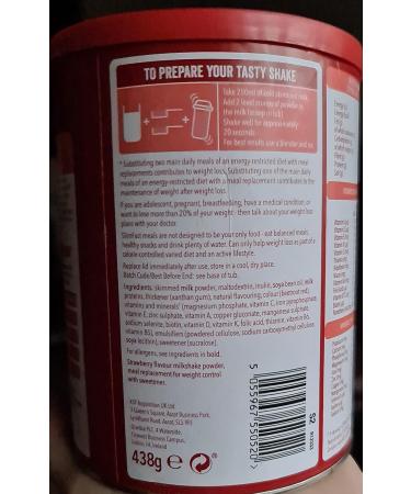 Slim-Fast Summer Strawberry Flavor Milkshake Powder - 12 Servings (438g) - Pack of 2 - Buy Online on GoSupps.com