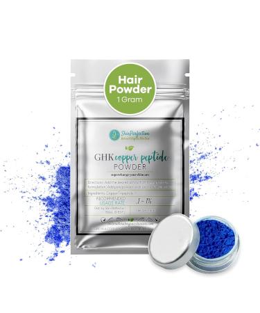 Buy Skin Perfection GHK Copper Peptide Powder for Hair & Anti-Aging - 1g DIY Skincare Solution - Buy Online on GoSupps.com
