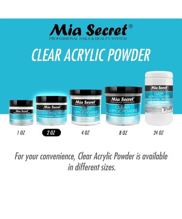 Mia Secret Clear Acrylic Powder (1oz) - Shop Top Quality Nail Supplies for International Shipping - Buy Online on GoSupps.com