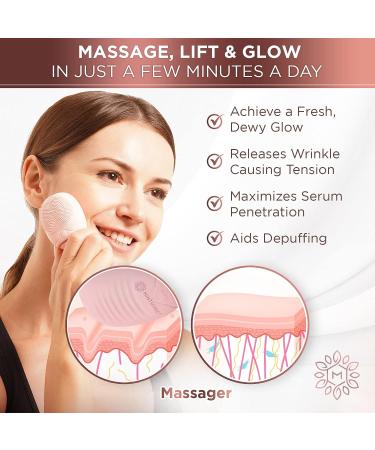 MINTSONIC 3-in-1 Sonic Facial Cleansing Brush and Massager for Women & Men - Silicone Electric Scrubber for Lymphatic Drainage and Double Chin Reduction - Buy Online on GoSupps.com