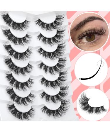 Geeneiya 3D Mink Wispy False Eyelashes - Natural Cat Eye Lashes with CC Curl Effect - Buy Online on GoSupps.com