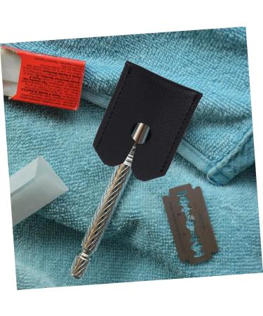 Minkissy Leather Protective Cover & Travel Bag for Manual Shaving Head - Scratch-Resistant Razor Case - Buy Online on GoSupps.com