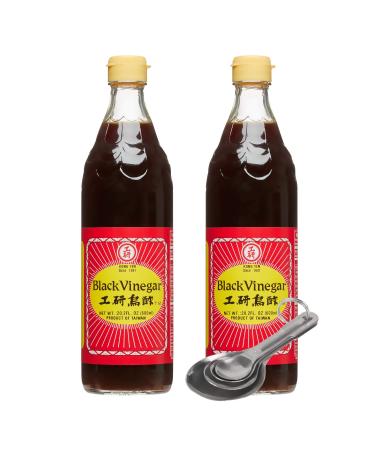 Pack of 2 Free Measuring Spoon Kong Yen Reisesssig Schwarz, Black Vinegar   - 20.2 Fl Oz