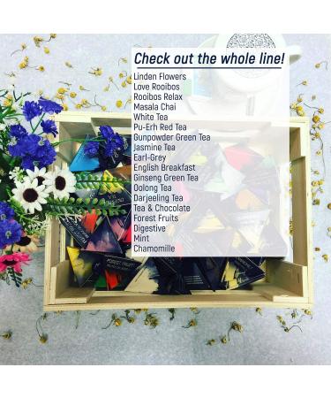 PHARMADUS LA TETERA AZUL Premium black tea with cocoa coconut and macadamia nuts Tea and chocolate Jar with 60 pyramids - Buy Online on GoSupps.com