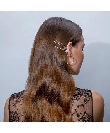 The Hair Edit Gold & Pearl Spherical Bobby Pins - Buy Online on GoSupps.com