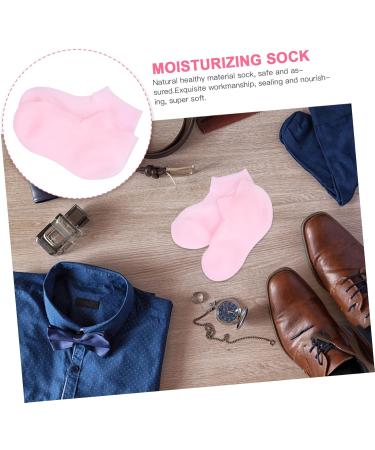 Healeved 2 Pairs Protective Socks Heel Sockss Lotion Infused Gel Socks for Cracked Heels Aloe Socks Feet Care Moisturizing Socks Sock for Feet Nursing Socks Skin Sebs Pink Miss - Buy Online on GoSupps.com