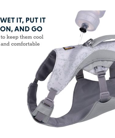 Luffwear Swamp Cool Dog Harness & Handle - Adjustable Light Running Gear for Pets Keeps Cool Graphite Gray (X-Small 43-56cm) - Buy Online on GoSupps.com