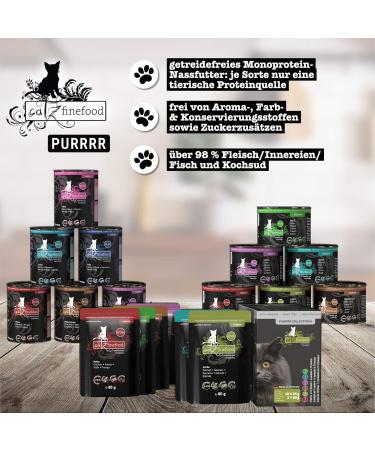 Catz Finefood Purrr Lamb Monoprotein Wet Cat Food | 70% Meat Content | 16 x 85g | Nutritional Formula for Cats - Buy Online on GoSupps.com