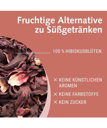 Buy World Corner Bio-Hibiskus Tea 200g - Premium Dried Hibiscus Flowers | Relaxing Fruity-Aromatic Herbal Tea | Imported from Germany | International Shipping Available - Buy Online on GoSupps.com