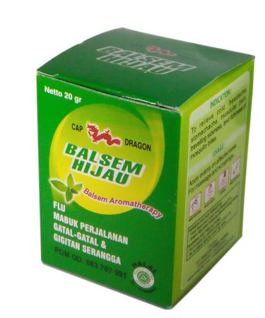 Cap Dragon Balsem Gosok Hijau Green Balm 20 Gram