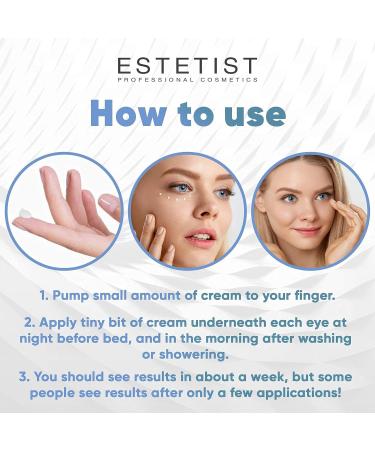 ESTETIST Caffeine Infused Eye Lift Cream - Brightens Dark Circles, Firms Under Eye Bags, & Tightens Sagging Skin - Neck & Chest Firming Cream - Buy Online on GoSupps.com