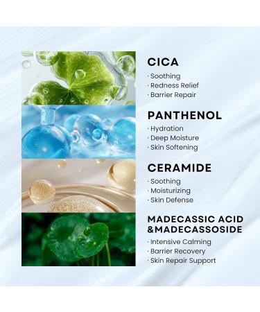 La Noubelle EGF Cica Panthenol Ceramide Repair Cream. Korean moisturizer for damaged, irritated, sensitive skin. Centella asiatica, niacinamide, madecassoside. K Beauty 1.69 fl oz - Buy Online on GoSupps.com