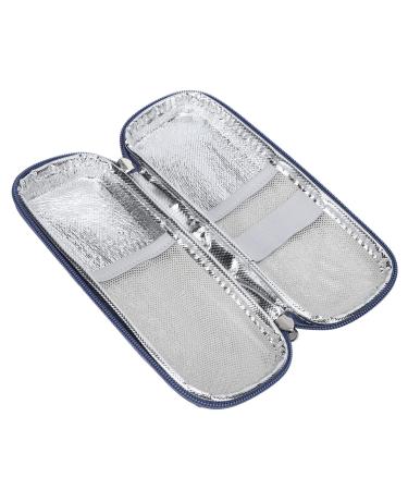 Insulin Cooler Travel Case Insulin Cooling Carrying Case Excellent Protection Waterproof Good Capacity for Diabetic Supplies for Travel Use(Begonia Flower)