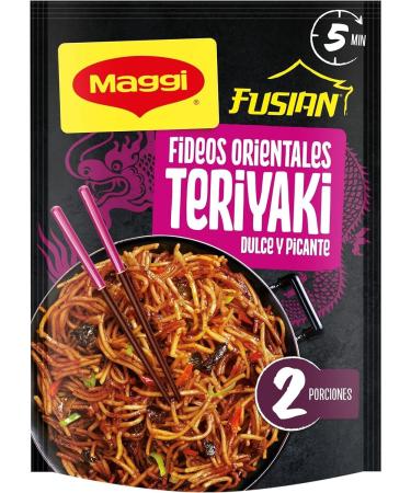  Italian Gourmet E.R. MAGGI FUSIAN ORIENTAL NOODLES TERIYAKI FLAVOR Pack of 3 instant noodles with teriyaki sauce 130g + Italian Gourmet Polpa 400g - Buy Online on GoSupps.com