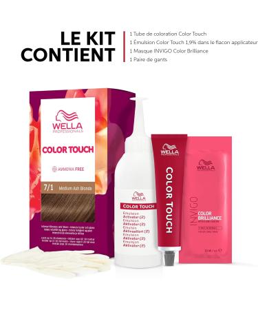 Color Touch Fresh-Up-Kit - Semi-Permanent Coloring Kit 7/1 Medium Ash Blonde - Ash Blonde - Buy Online on GoSupps.com