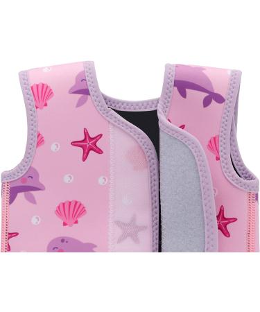 Swimbubs Baby Swimming Wrap Toddler Wetsuit | 6-18 Months | Pink Dolphin Design - Buy Online on GoSupps.com