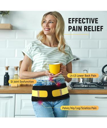Sacroiliac Support Belt for Women - Extra Support Stays for Pelvic Pain Relief Hip & Lower Back Support Sciatica Relief - 360 Anti-Slip Design (L/XL - Buy Online on GoSupps.com