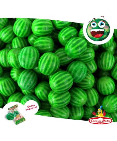 CASA DEL DOLCE Bubble Gum Watermelon Watermelon Chewing Gum 200 Pieces Box Individually Wrapped Made in Italy Lactose Free Gluten Free Birthday Gift Ideas - Buy Online on GoSupps.com
