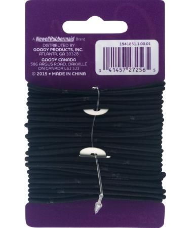 Goody Hair Tie - 2mm Black 29PCS | Durable & Stylish Elastic Bands for All Hair Types - Fast International Shipping - Buy Online on GoSupps.com