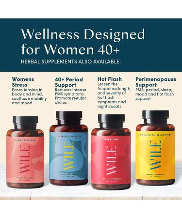 Wile Perimenopause Supplement: Menopause Support Capsules with Ashwagandha & Black Cohosh for Hormone Balance, Hot Flashes, Night Sweats, PMS & Mood - Women's Health - Buy Online on GoSupps.com