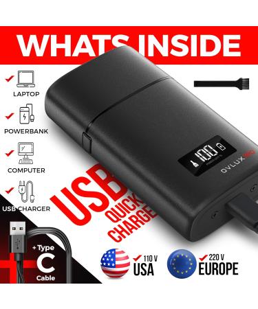Buy Metal Shell Three Blades Foil Shaver for Men - Dual-Foil Trimmer for Bald Heads | Perfect Gifts for Dad Husband & Him - Buy Online on GoSupps.com