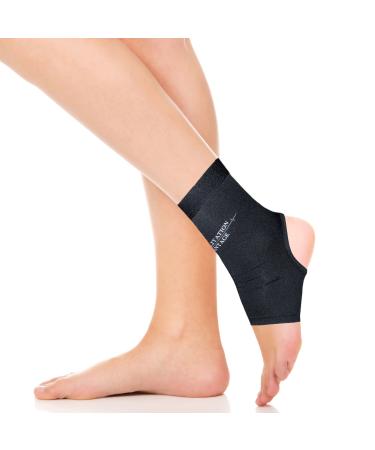 Rehabilitation Advantage Copper Infused Ankle Compression Sleeve (Single) Ankle Small