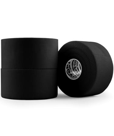 (3 Pack) Black Athletic Tape - 45ft Per Roll - No Sticky Residue & Easy to Tear - for Sports Athletes & Crossfit Trainers as First Aid Injury Wrap: Fingers Ankles Wrist - 1.5 Inch x 15 Yards per Roll